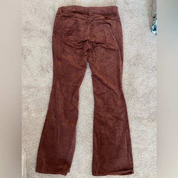 Brown suede low-ride bell bottoms - Picture 2 of 2